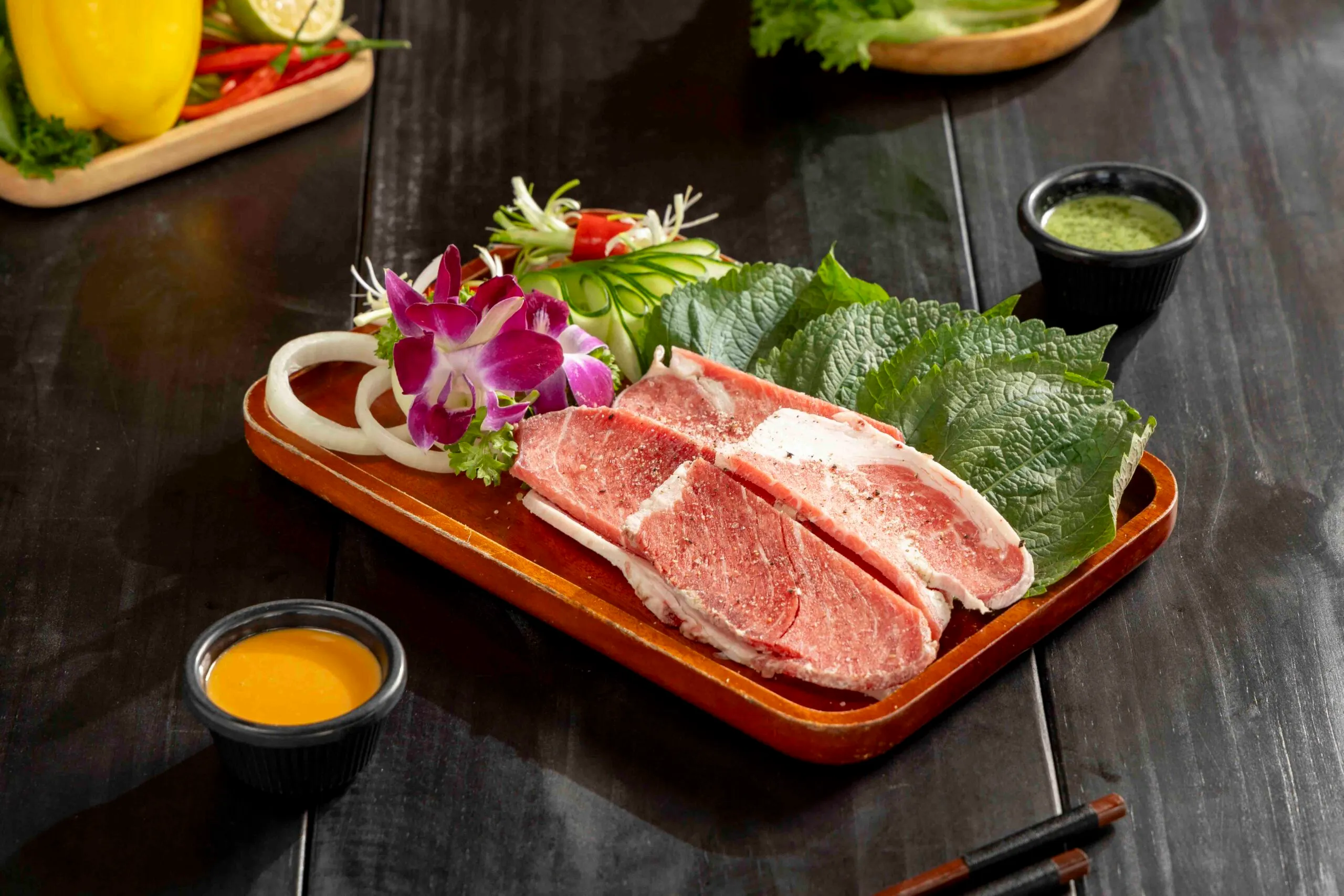 Ba Chỉ Bò Nướng Muối Tiêu - quán nướng Đà Lạt