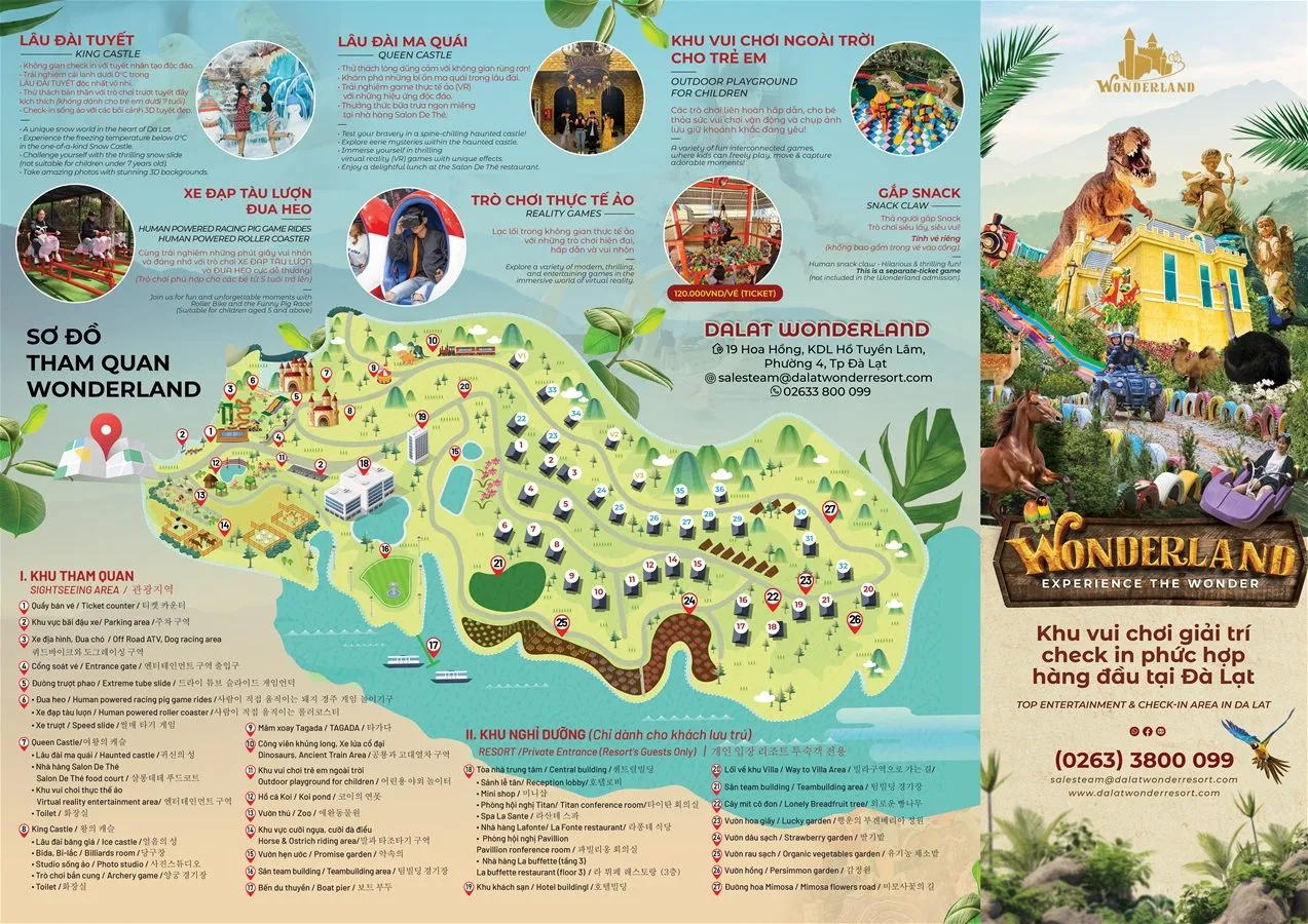 Bản đồ wonderland Đà Lạt