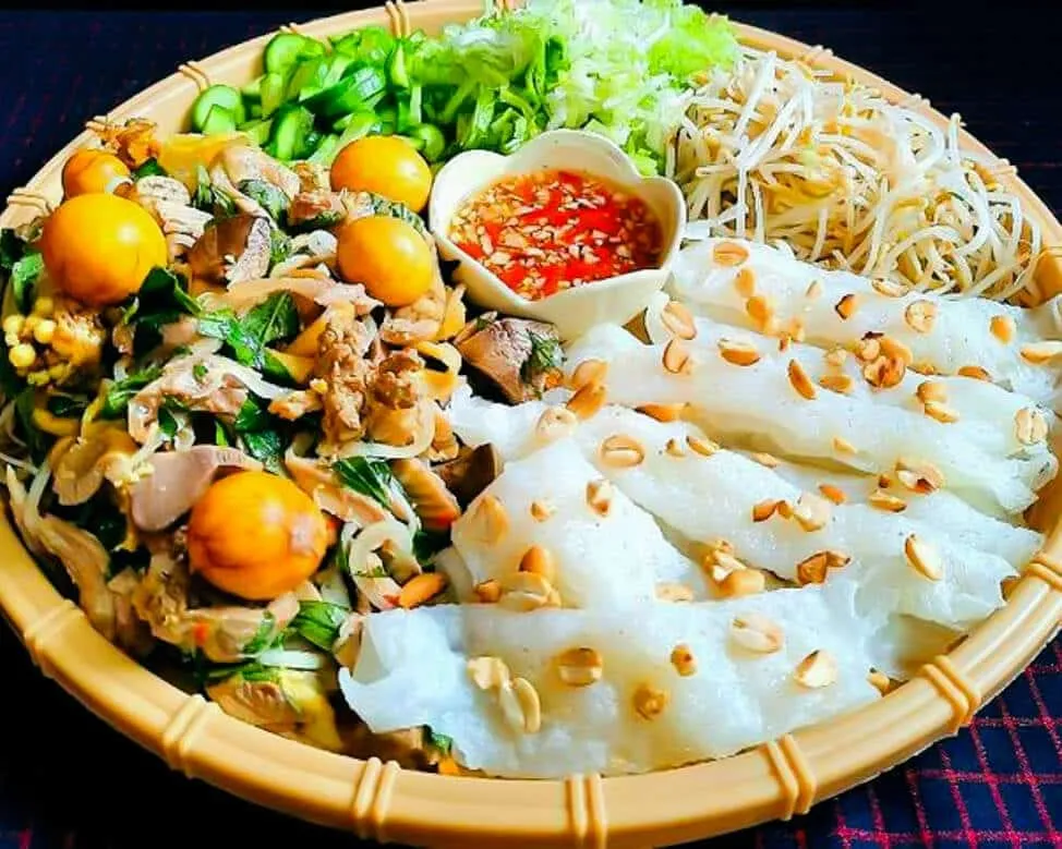 bánh ướt lòng gà đà lạt