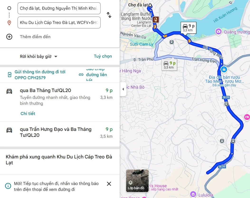 Di chuyển đến đồi Robin