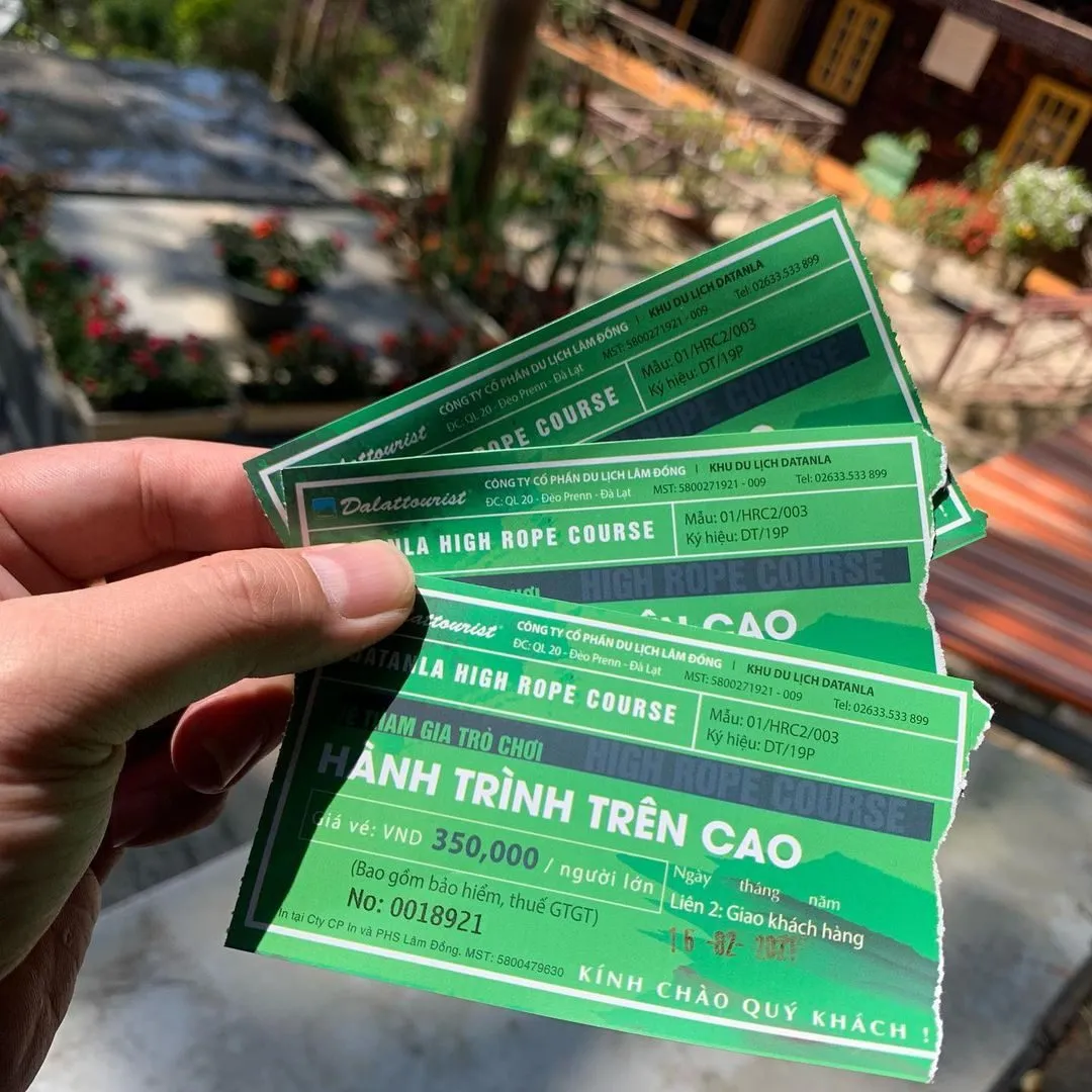 Vé trò chơi High Rope Course (Hành trình trên cao) tại khu du lịch thác Datanla, 350.000đ/người lớn