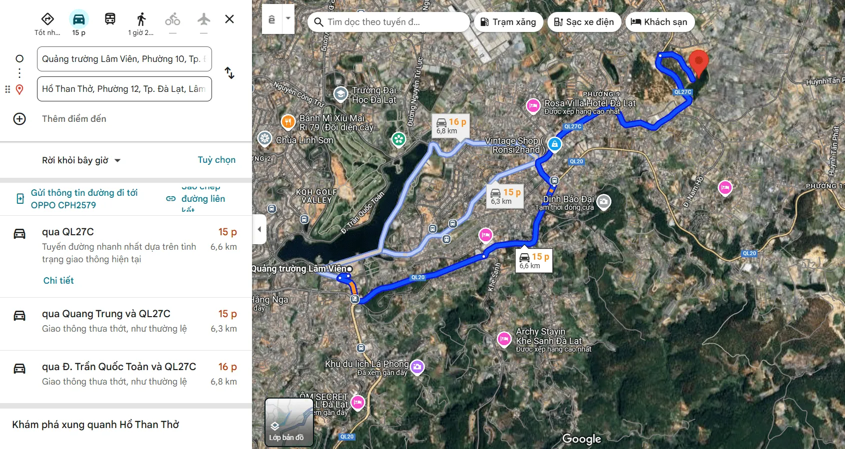 Maps Hồ Than Thở