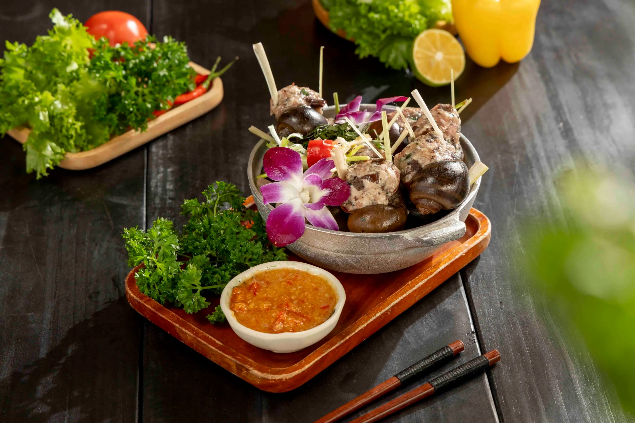 Ốc nhồi thịt - quán nướng Đà Lạt