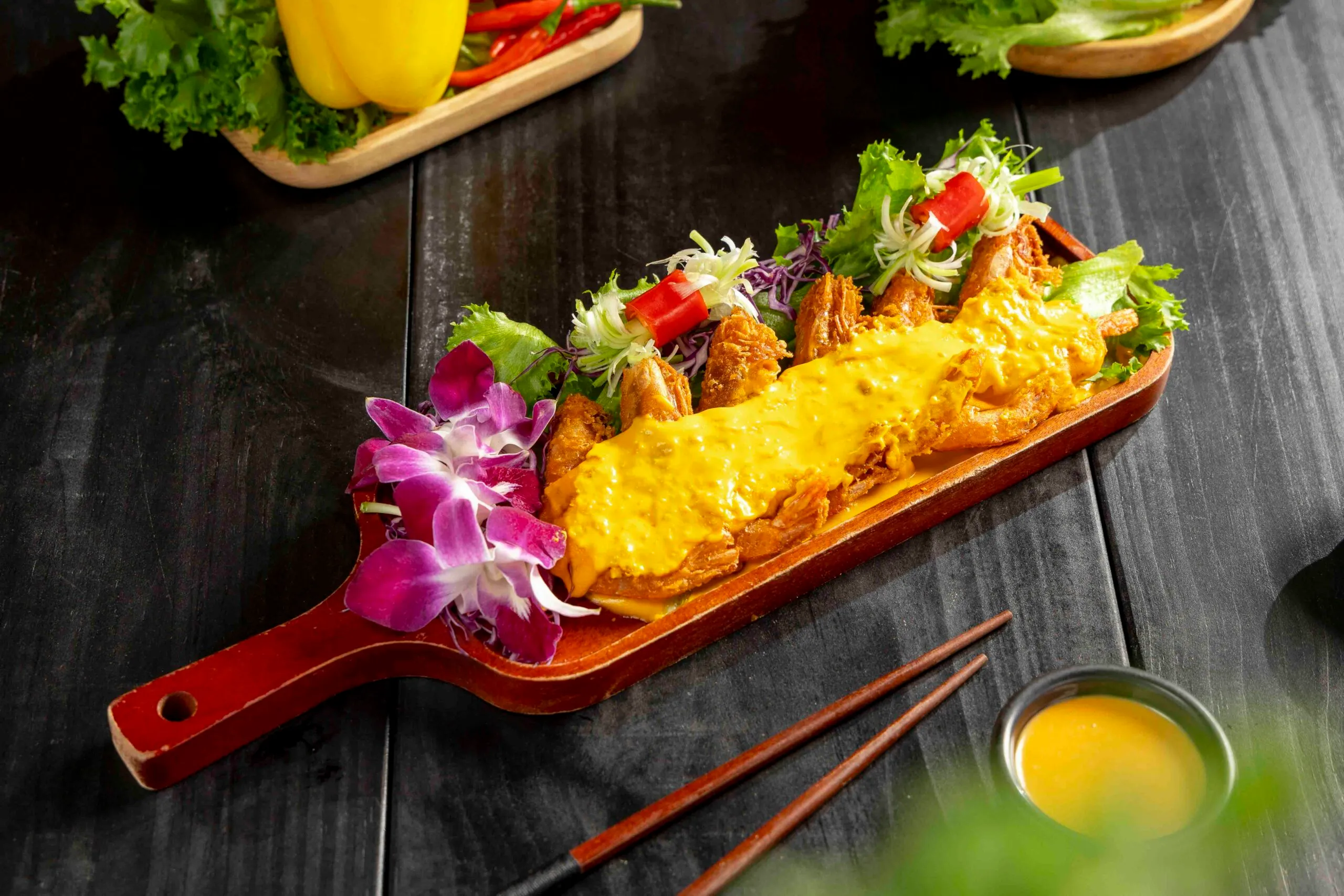 Tôm chiên trứng muối - quán nướng Đà Lạt